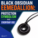Black Obsidian EEMedallion: Protection Symbolism and Everyday Use