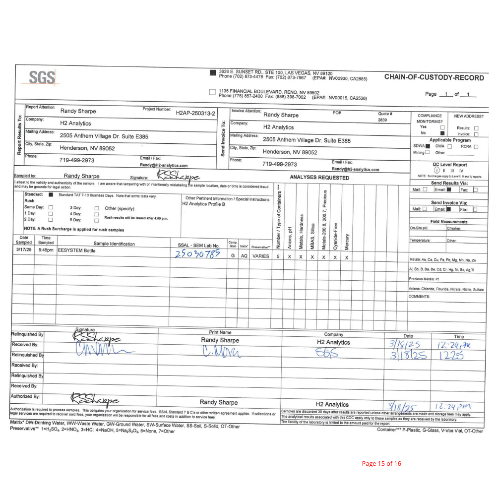 Hydrogen Water Bottle