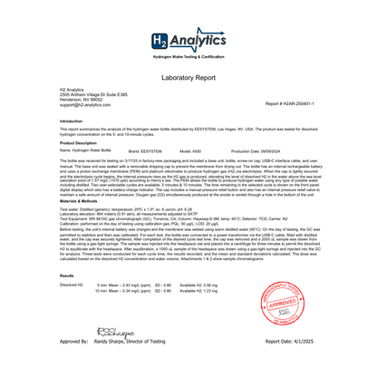 Hydrogen Water Bottle