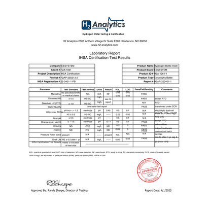 Hydrogen Water Bottle