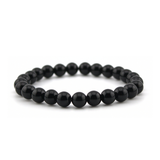 Black Onyx EEBracelet EESystem bio-scalar enhanced for grounding, protection, and personal strength