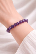 EEBracelet Amethyst purple beaded bracelet