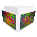 EEQube White with a white background