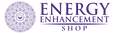 Logo of Energy Enhancement Shop with purple mandala and text.