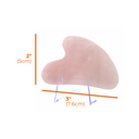 Gua Sha rose quartz tool EESystem bio-scalar enhanced for facial and body massage