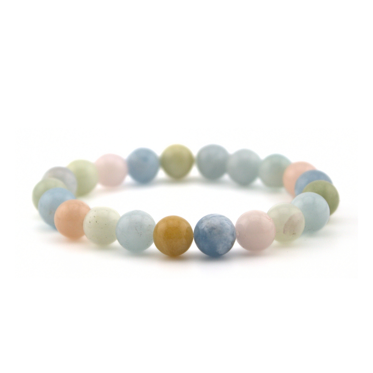 Morganite EEBracelet EESystem bio-scalar enhanced for emotional healing and heart chakra