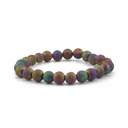 Peacock Druzy Agate EEBracelet bio-scalar enhanced wearable by EESystem