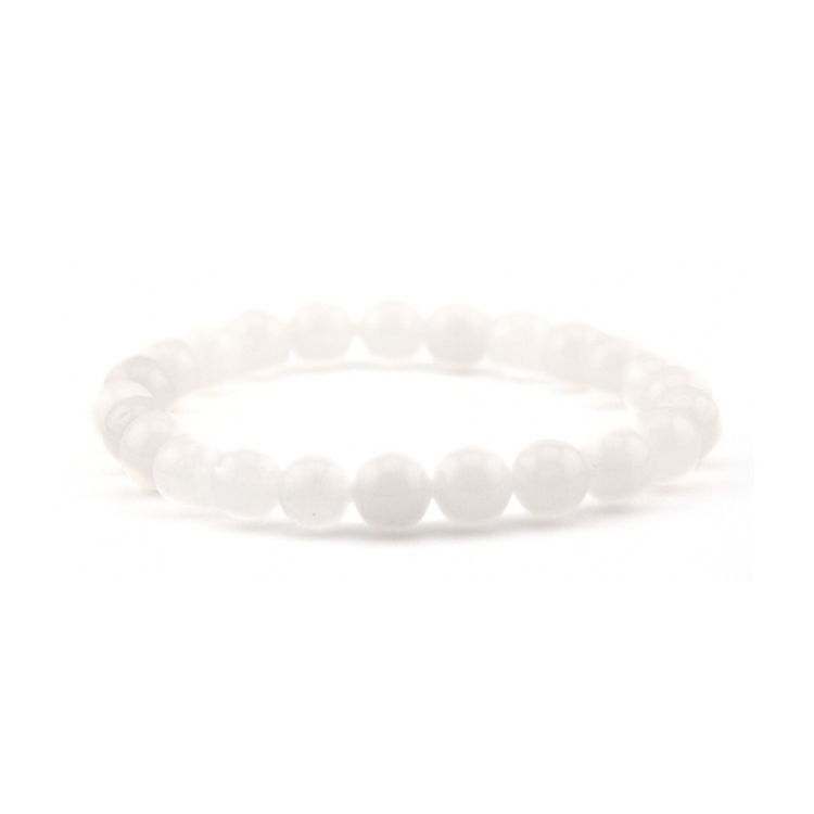 White Jade EEBracelet bio-scalar enhanced bracelet by EESystem