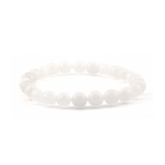 White Jade EEBracelet bio-scalar enhanced bracelet by EESystem